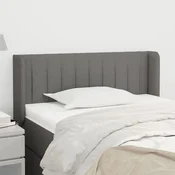 Vidaxl vidaXL Vzglavnik s krilci temno siv 93x16x78/88 cm blago