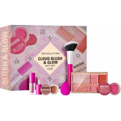 Makeup Revolution Darilni set dekorativne kozmetike Cloud Blush and Glow