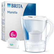 Brita Marella Cool white 6 Maxtra Pro All-In-1 filter kettle, 2, 4 l, indikator menjave filtra, 6x filtrski vložek