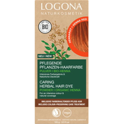 LOGONA Biljna boja za kosu u prahu kana crvena - 100 g