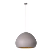 Lestenec na vrvici LAVA 1xE27/15W/230V taupe/zlata