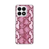 Silikonska maska za Honor X8a Pink Snake Print roze