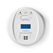 Nedis Detektor ogljikovega monoksida | Baterijsko napajanje | Življenjska doba do 5 let | test/premor | 85 dB | Bel