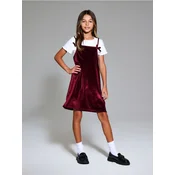 Sinsay - Komplet: haljina i majica - burgundy