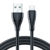 Joyroom Kabel za iPhone Surpass Series USB - Lightning 2,4 A, 2 m, črn