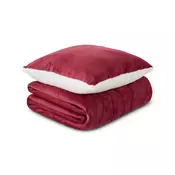 Dormeo Set cebe i jastuk Warm Hug, 200x200cm, Crveni