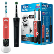 Oral-B električna četkica FAMILY EDITION VITALITY PRO + četkica D100 VITALITY STAR WARS