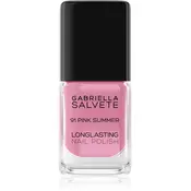 Gabriella Salvete Longlasting Enamel dolgoobstojen lak za nohte z visokim sijajem odtenek 91 Pink Summer 11 ml
