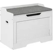Homestar Shranjevalna klop 75x40x56 cm bela