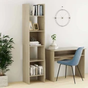 Ormaric za knjige boja hrasta 40x35x180 cm konstruirano drvo