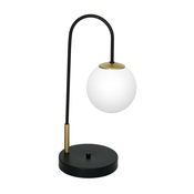 Stona lampa CAMBRIDGE 1xE14/60W/230V crna/mesing