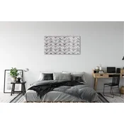 tulup.si Slika na akrilnem steklu Barvita ribja kost 120x60 cm 4 obešalnika