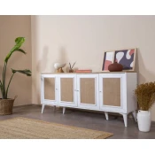 Hanah Home Konzola Mount, 80x180x41 cm, Bela-hrast