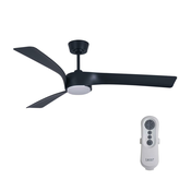 Lucci air 213358 - LED Zatemnitveni ventilator LINE 1xGX53/12W/230V črn + Daljinski upravljalnik