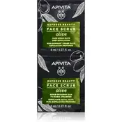 Apivita Express Beauty Olive intenzivni čistilni piling za obraz 2x8 ml