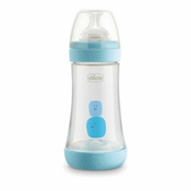 CHICCO Plasticna flaša perfect5 240ml plava 0m+ silikon