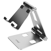 LINQ Mini zložljivo namizno stojalo za pametni telefon, LinQ - srebrno, (20918273)