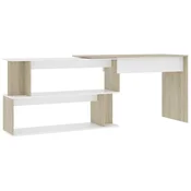 Vidaxl Kotna pisalna miza 200x50x76 cm