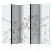 artgeist Paravan White Flower I, 5-Delni, Akustičen