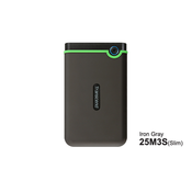 HDD E2.5 Transcend 2TB USB 3.1 TS2TSJ25M3S Anti-shock Iron grey