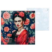 Carmani, stekleni podstavek 11,5x11,5 cm, navdihnjen s slikami Fride Kahlo