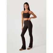 YO-GAYA Pajkice Flared Legging temno rjava