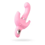 Gardj Europe Vibrator JOS s stimulatorjem klitorisa JOS Twistme, silikon, roza, 19,5 cm