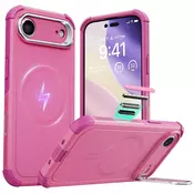 Hibridni ovitek ESR Cyber Armor Kickstand za iPhone Air - pink
