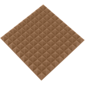 Akustična plošča - piramida 50x50x5cm rjava