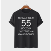 MAFIMI Majica Trebalo mi je 55 Godina, Crna