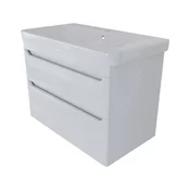 KOPALNIŠKA OMARICA Z UMIVALNIKOM LINEA ELEGANT BELA 80cm | Topdom