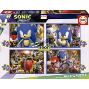 Educa Sonic Prime 4v1 Svetleča sestavljanka (50,80,100,150 kosov)