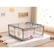Joy siva+print ogradica za bebe 150x200 cm ( 22676 )