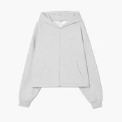 Cropp - Športna jopa s kapuco na zadrgo - light grey