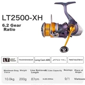 Daiwa Rolna za pecanje Regal LT 2500-XH, Narandžasto-ljubicasta