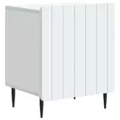 vidaXL Nočna omarica Bela 43 x 34,5 x 52 cm Inženirski les