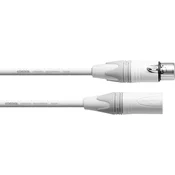 Cordial XLR Connection cable [1x Ženski konektor XLR - 1x Moški konektor XLR] 5 m Bela Cordial