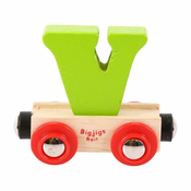 Bigjigs Toys Bigjigs Rail Wagon lesena vlakovna pot - črka V