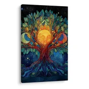 Slika mistični drevo življenja z luno - 60x90