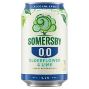 SOMERSBY ELDERFLOWER&LIME 0% ALK 0.33L
