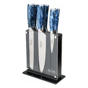 7-piece Rockingham Forge Sunrise knife set, Sapphire - Grunwerg