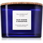 Vila Hermanos Apothecary Cobalt Blue Blue Jasmine & Osmanthus dišeča sveča 350 g