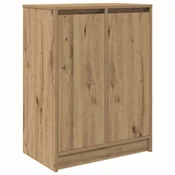 Vidaxl Omarica za čevlje artisan hrast 57x34x76 cm inženirski les