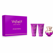 Versace Pour Femme Dylan Purple Set parfemska voda 50 ml + gel za tuširanje 50 ml + losion za tijelo 50 ml za žene