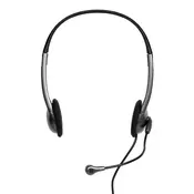 Port Designs Connect Stereo headset slušalice s mikrofonom, crne