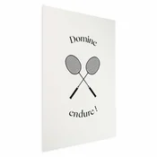 shumee Plakat - Poletne igre - badmintonski loparji na belem ozadju