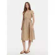 TWINSET Poletna obleka 251TT2072 Bež Loose Fit