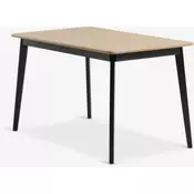 Trpezarijski sto 80x130 natur hrast/crna