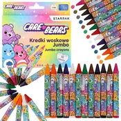 sarcia.eu Care Bears JUMBO voščene barvice za otroke, debele šolske barvice, komplet 12 barv