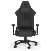 Corsair gaming stol TC100 RELAXED tkanina črno siv